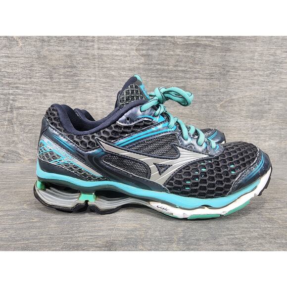 Mizuno Wave Creation 17 Teal Running Shoes Size 8 Womens - Picture 1 of 10